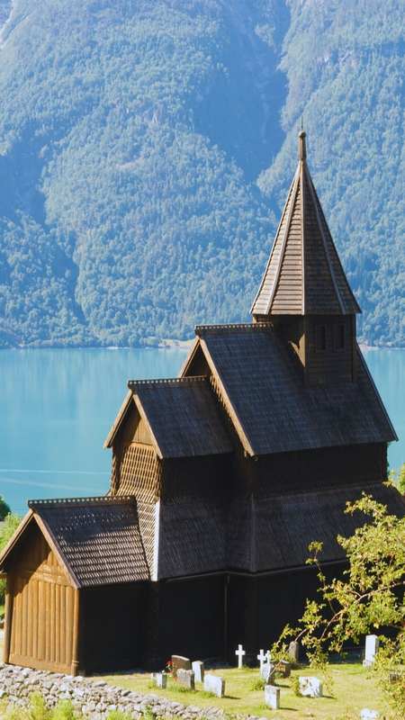 Urnes Stave Church, Western Norway — UNESCO World Heritage stave church from the 12th century, one of Norway's oldest and most significant wooden churches.